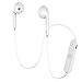TOPLAY Wireless Sports Bluetooth Headphones, Earphones Stereo with Mic Bass Noise Cancellation Bluetooth V4.1 for Gym Running Workout 8 Hour Battery Noise Canceling Headsets (White)