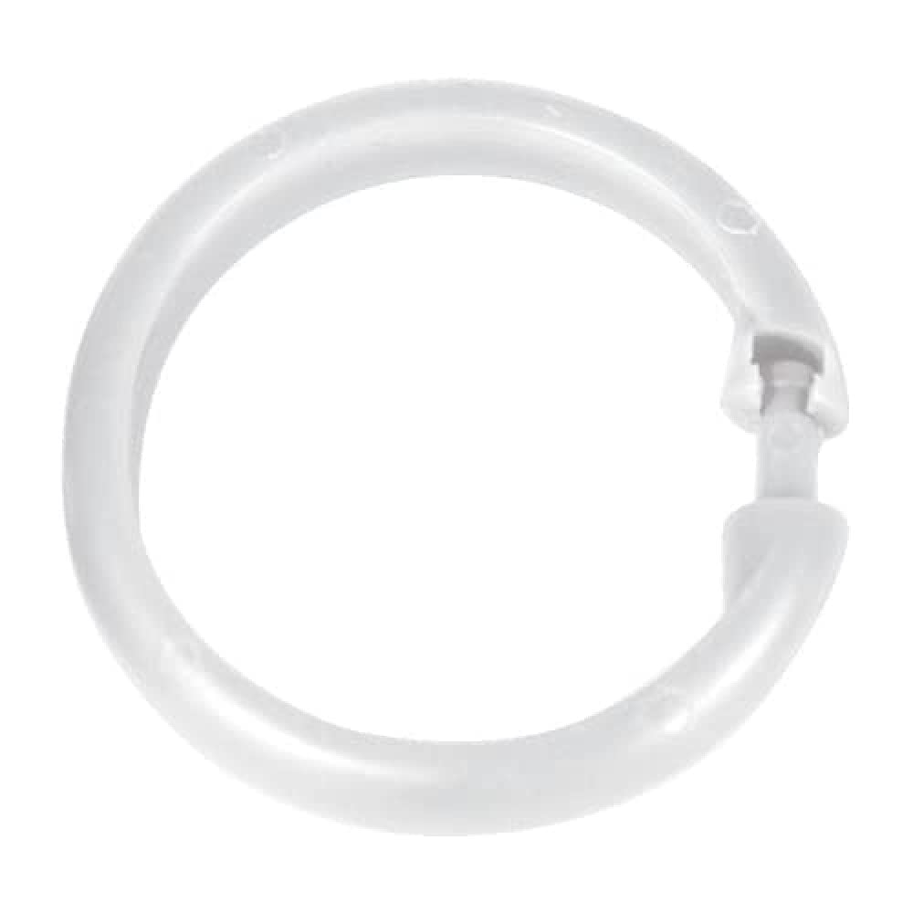 Wenko Hooks for shower curtain, 12 piece, large, white