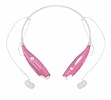 Wireless Bluetooth Headset - With Microphone and Voice Guidance (Pink)