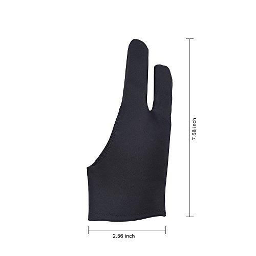 image for LUCKSTAR Artist Glove Pack of 2 - Anti-fouling Drawing Glove Graphic D