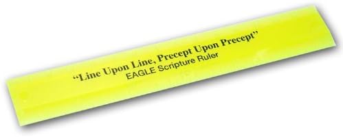 LDS Scripture Marking 6" Ruler - "Line Upon Line, Precept Upon Precept" - Baptism Gift, Missionary Gift