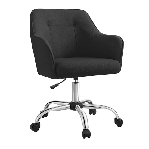 SONGMICS Homeoffice Stuhl, Drehstuhl, Schreibtischstuhl, höhenverstellbar, bis 110 kg belastbar, atmungsaktiver Stoff, für Arbeitszimmer, Schlafzimmer