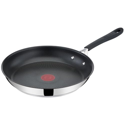 Jamie Oliver By Tefal E3030444 E3030444 Bratpfanne aus Edelstahl, Induktion, 24 cm, silber