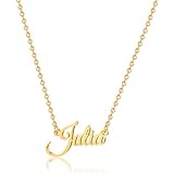 Hidepoo Custom Name Necklace - Stainless Steel Personalized Pendant Necklace For Women