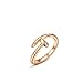 I's Rose Gold Plated Trust Love Nail Fashion Ring Holiday Gifts (7)