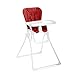 Joovy Nook High Chair Featuring Four-Position Adjustable Swing Open Tray, and Removable, Dishwasher-Safe Tray Insert for Easy Cleaning - Folds Down Flat for Easy Storage (Red)
