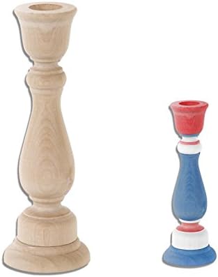 Craft Fix Wood Candlestick - 6-3/4 inches