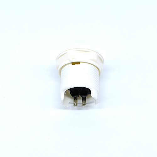 10 Pcs 28mm Arcade Buttons Push 2 Pin Built-in Microswitch for Jamma MAME Video Game DIY Machine Console Cabinet White New - Thumbnail 3