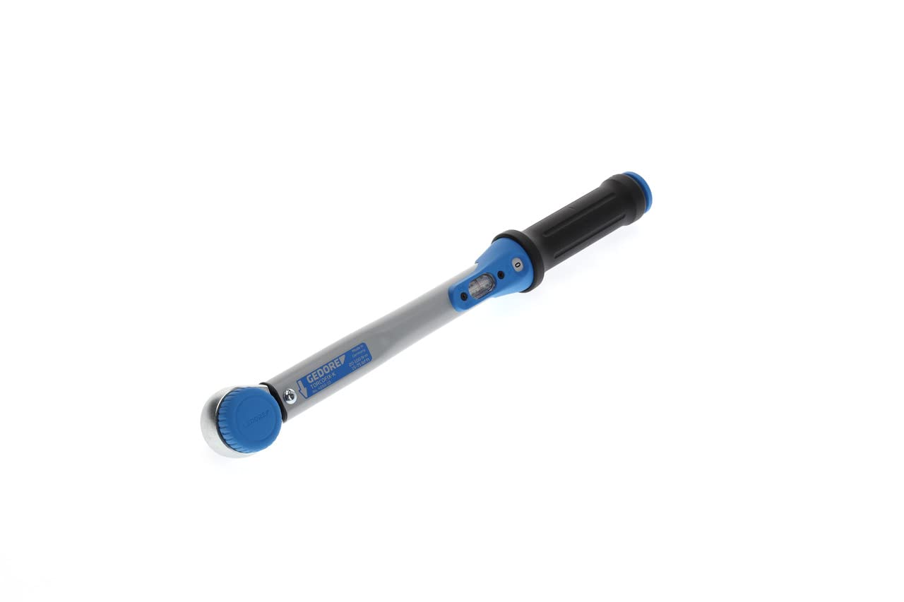 Gedore 4550-10 / 7601530 20 - 100 N m Torque Wrench, Blue/Silver/Black, 1/2-Inch Square Drive