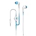Earbuds with Microphone,Pack of 2 3.5MM Wired Earphones Headphones with Remote Control for Apple iphone Samsung(black-blue)