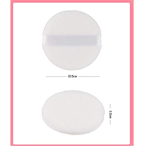 Joly Loose powder Puff, 4.12'' Large Body Puff W Ribbon (10.5cm) (3PCS) - Thumbnail 5