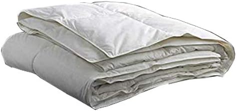 Lancashire Bedding Premium White Goose Feather & Down Duvet 1.5 Tog Summer Cool - Double Size, Luxury 250 TC, 100% Cotton Cambric Cover, 85% Goose Feather 15% Goose Down Filling, Anti-Allergenic