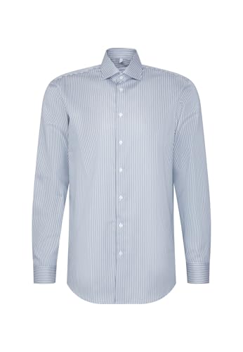 Seidensticker Regular Fit Langarm Business-Hemd Chemise, Vert, 38 Hommes