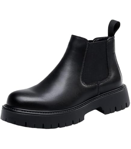 Amazon.com: Tzsaixeh 2'' Thick Sole Men's Leather Platform