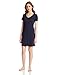 Nautica Sleepwear Women's Knit Jersey V-Neck Sleepshirt, Maritime Navy, Large