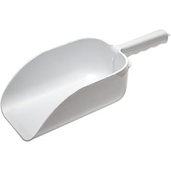 Co-Rect Plastic Scoop, 64-Ounce, White