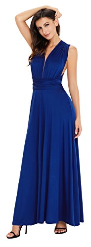 CoolEnding Maxi Dresses For Women Convertible Multi Way Navy Bridesmaid Dress
