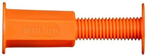 Space-Plug Adjustable Spacer Fixings (XL size for 45-80mm gaps), 100 Pack of Original Orange Spacers, Professional & DIY use for kitchen, bedroom, bathroom, furniture installations