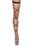 Roma Women's 100 Inch Solid Leg Strap with Attached Garter