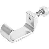 Qiilu Rear Rack Hook,Adjustment Frame Hook Crotchet Grips Aluminum Motorcycle Rear Hook Rear Shelf for Vespa GTS 250 300(Silver)