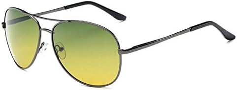 KOMNY Polarized Sunglasses Same for Men and Women Driving Glasses Fashion Couples Sunglasses,Use green film day and night