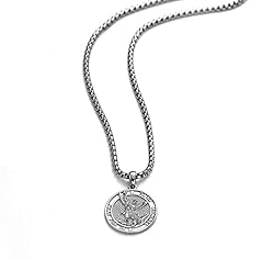 DOTBJ Saint Michael Necklace 925 Sterling Silver