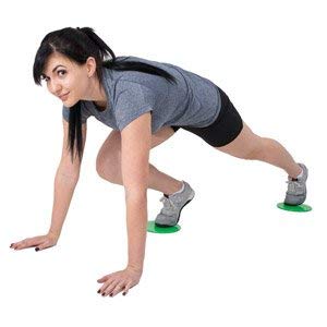 Synergee Core Sliders. Dual Sided Use on Carpet or Hardwood Floors. Abdominal Exercise Equipment - Image 5