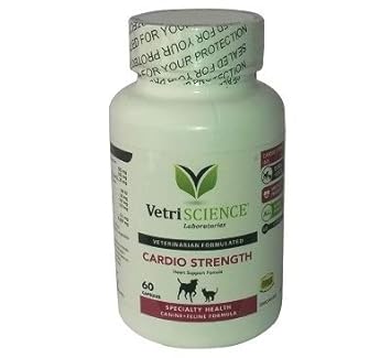 Vetri-Science Laboratories Cardio Strength Cats and Dogs Heart Support Supplement (60 Capsules)