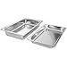 Giantex 2 Packs Chafing Dish 9 Quart Chafter Dishes Stainless Steel Chafing Dishes Rectangular Chafer Dish Set with Full Size Chafing Food Pan