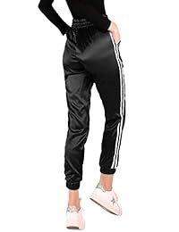 SweatyRocks - Pantalones de chándal para mujer con cordón y bolsillos