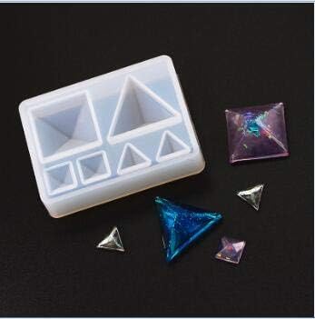Gold Happy Round Heart Square Geometry Stud Earring Silicone Mold for Jewelry Pendant Resin Silicone Mould DIY epoxy Resin Mold