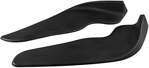 qhtongliuhewu 2 x Universal Car Front Bumper Lip Spoiler Anti Scratch Splitter Protection Durable - 45cm x 23cm Approx Black