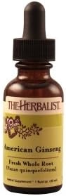 The Herbalist American Ginseng Root Liquid Extract