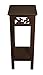 eHemco Plant Decorating Stand End Table Side Table with Storage Shelf, 10 by 10 by 23.7 Inches, Brown