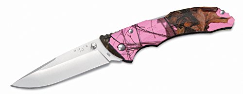 Buck Knives 0285CMS10-C Bantam, Mossy Oak Pink Blaze Camo
