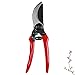 HONGJUN 7″ Professional Garden Hand Pruners Bypass Pruning Shears Sharp SK 5 Stainless Steel Blades Heavy Duty Scissors Premium Razor Clippers Sap Groove Design for Small Hands (7″ Red)thumb 1