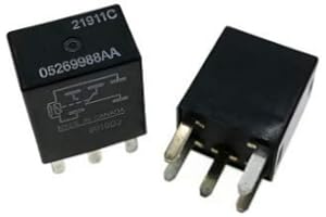 IXGKHC SET 1PC 21911C 5Terminal Rectangular Multi Purpose Relay 05269988AA For Chrysler