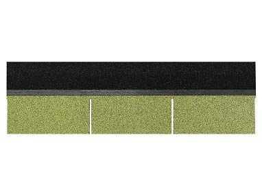 Isolbau Dachschindeln Rechteck - Dachpappe als Bedachung für Gartehaus, Vogelhaus, Hundehütte - Grün, 6 m² (2 Pakete) – Bild 3