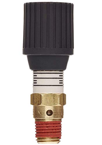 CR Series Brass Pressure Relief Valve, 0-100 psi Adjustable Pressure Range, 1,4 Inch Male NPT (New Version)