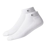 New Improved FootJoy ProDry Women's Golf Socks 2-Pair Pack (Women's Size 6-9, White)