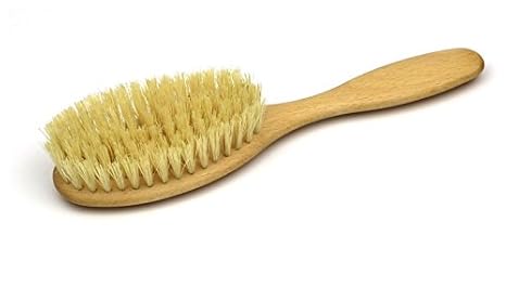 Haarbürste mit Naturborsten aus Holz, vegan, ideal zur Pflege und Schutz für das Haar, Maße ca. 200 x 50 mm, hergestellt in D
