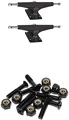 Krux Trucks Standard DLK Black Stain Skateboard Trucks - 5.8" Hanger 8.5" Axle with 1" Black Hardware