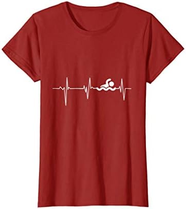 Heartbeat Swimming T-Shirt Funny swimming shirt