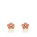 Little Miss Twin Stars Kids Earrings - 14K Gold Plated Flower Stud Earring -Surgical Steel Post For Sensitive Ears