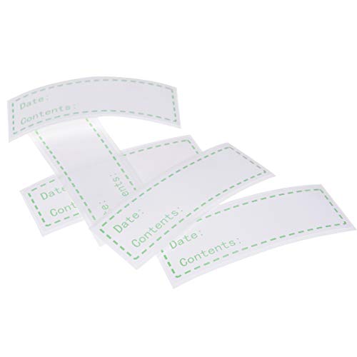 900 Pieces Removable Food Storage Labels Freezer Labels 1x3in Food Storage Stickers Refrigerator Freezer Labels Adhesive Paper Labels(3Rolls,Red,Yellow,Green)