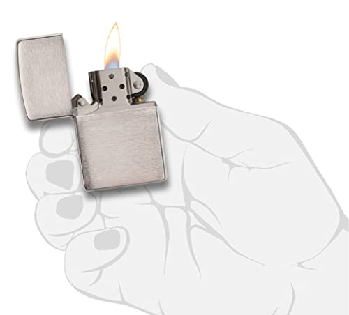 Zippo 200 Classic Brushed Chrome Pocket Lighter