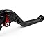 RIDE IT FOREVER Shorty Adjustable Brake and Clutch Levers for FZ6R 2009-2017,FZ6 Fazer 2004-2010,Tenere 700 2019-2022-Black