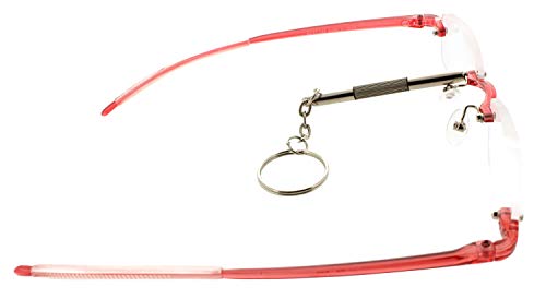 Reading Glasses 1.75 | 6 Pack Flexible Rimless Readers with Case for Men and Women [6 Pack, 1.75] - Thumbnail 2