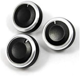 Fastener & Clip 3pcs/Set Car Styling Air Conditioning Installation Heat Control Switch knob AC Knob car Accessories for Suzuki SX4 Swift - (Color Name: Black)