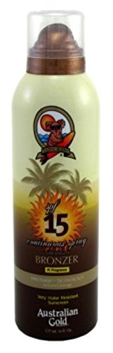 Australian Gold Continuous SPF15 Spray with Bronzer (3 Pack)